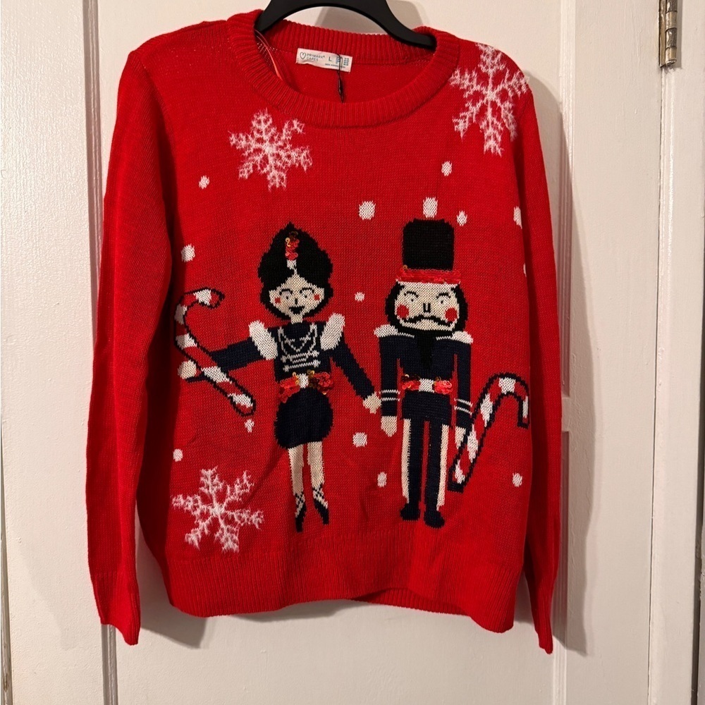 Women Christmas sweater size large NWT
